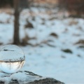 Glaskugel Im Winter